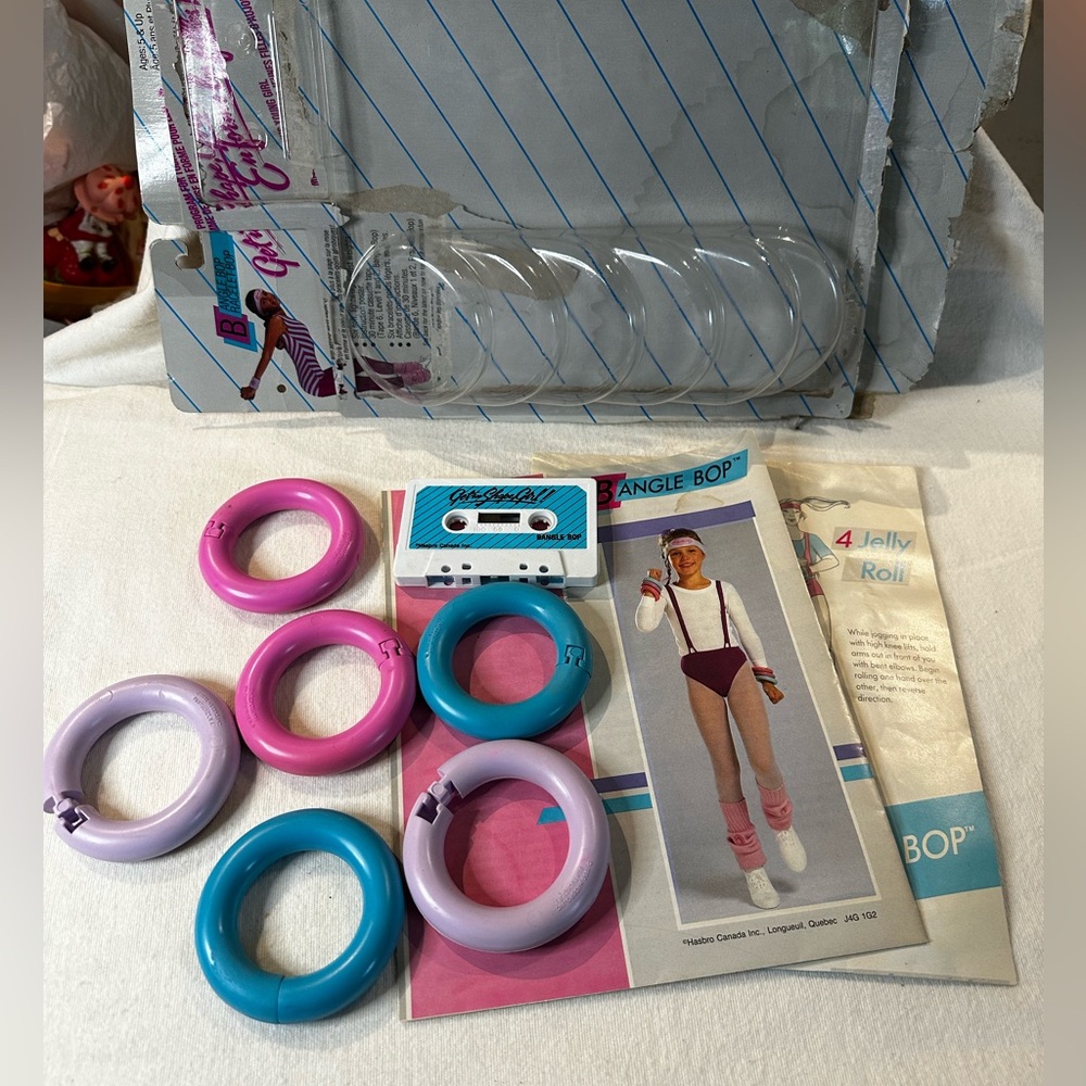 Vintage 1986 Get in Shape Girl BANGLE BOP set by Hasbro